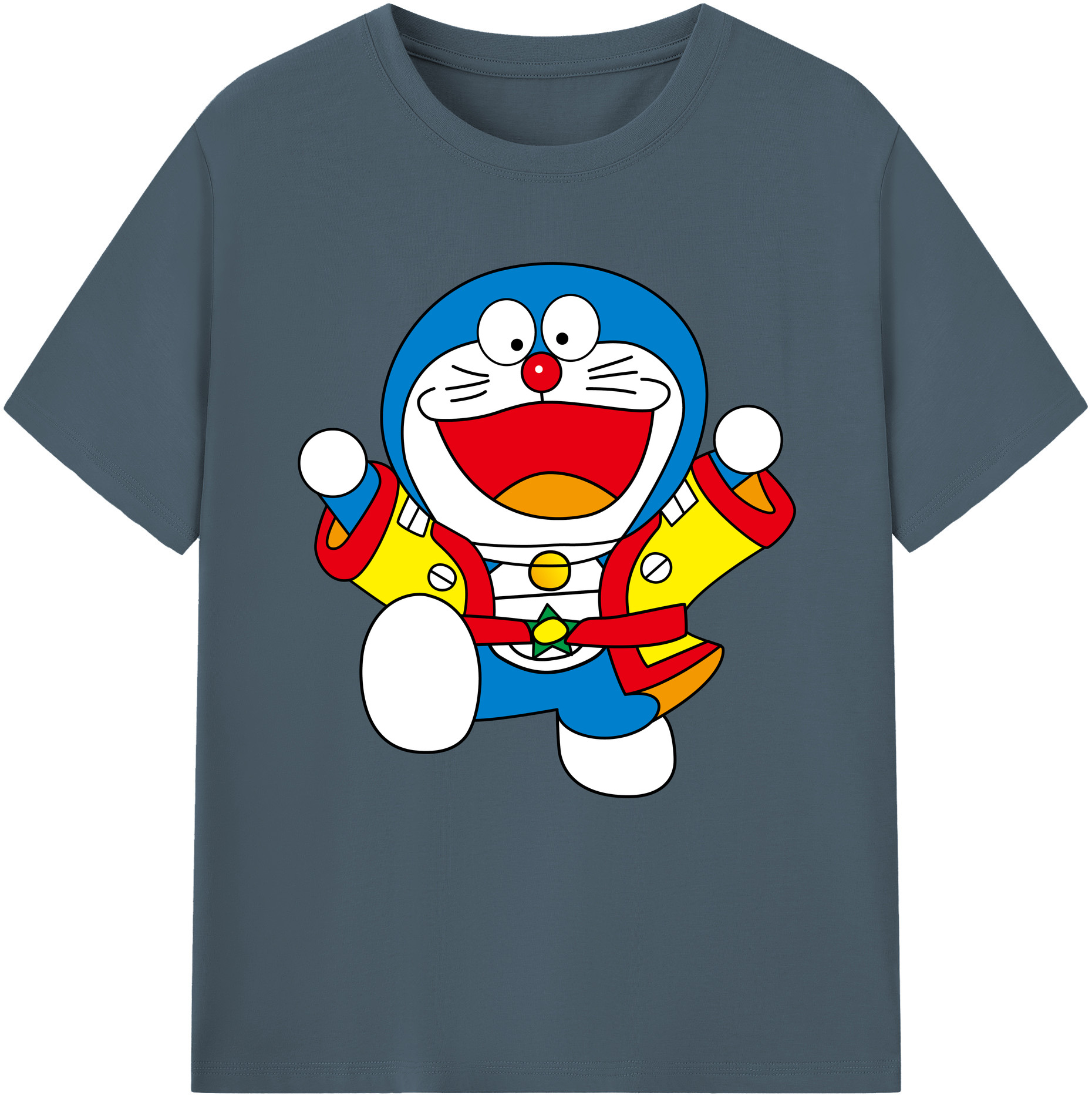 （画像用） ドラえもん Doraemon 綿100％半袖Tシャツ（フロントプリント）